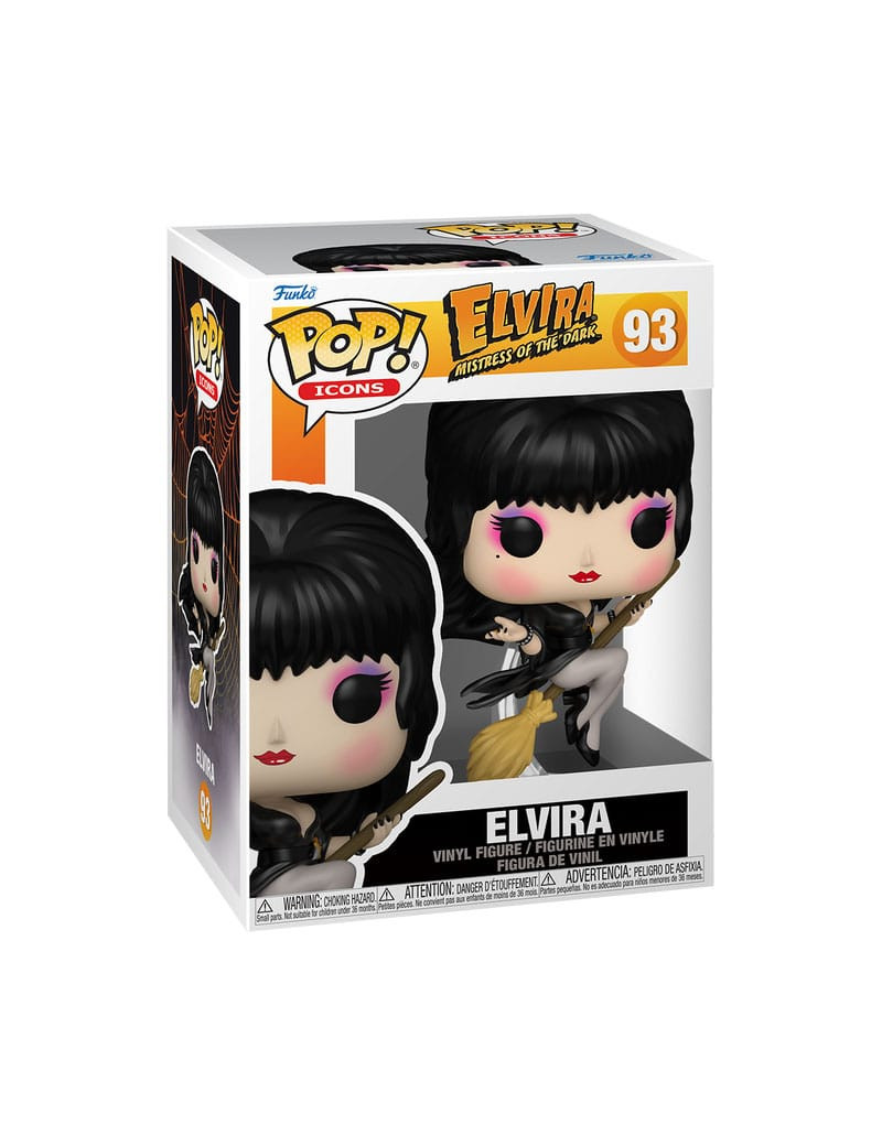 Elvira POP! Icons Vinyl Figure Elvira Broom 9 cm