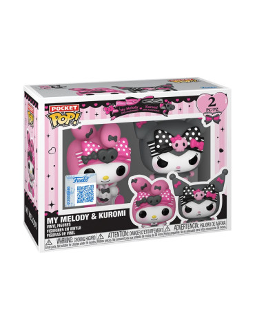 Hello Kitty POP! Vinyl Pocket Pop - 2-Pack My Melody & Kuromi 4 cm