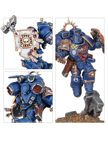 Warhammer 40,000 Space Marine Capitano con reattori dorsali e scudo reliquia