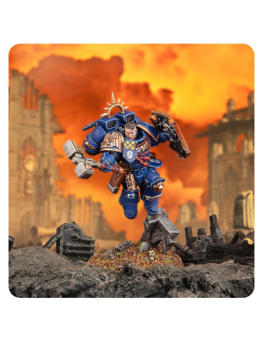 Warhammer 40,000 Space Marine Capitano con reattori dorsali e scudo reliquia