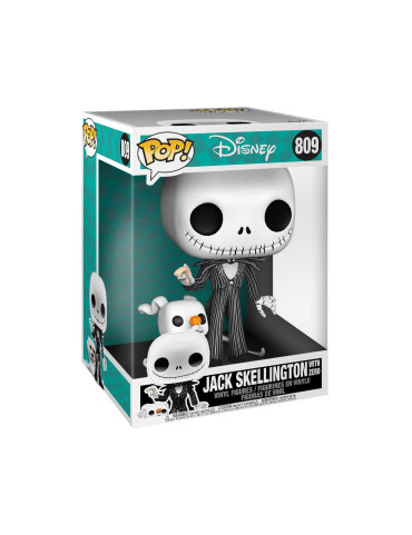 Nightmare before Christmas Super Sized POP! Disney Vinyl Figure Jack w/Zero 25 cm - Scatola Ammaccata