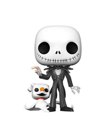 Nightmare before Christmas Super Sized POP! Disney Vinyl Figure Jack w/Zero 25 cm - Scatola Ammaccata