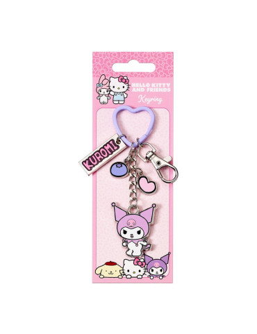 Hello Kitty Key Chain with Kuromi Charms 15 cm...