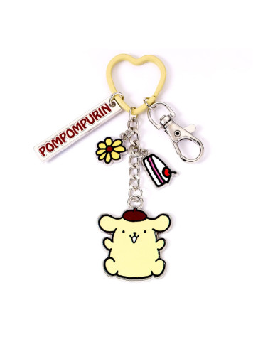 Hello Kitty Key Chain with Pompompurin Charms 15 cm - Portachiave