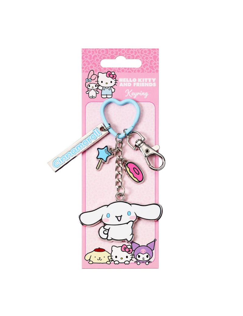 Hello Kitty Key Chain with Cinnamoroll Charms 15 cm - Portachiave