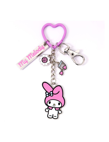 Hello Kitty Key Chain with My Melody Charms 15 cm - Portachiave