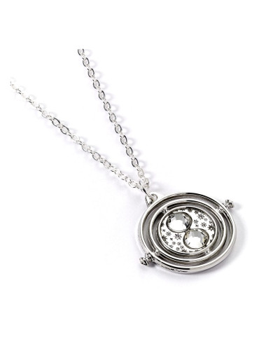 Harry Potter Necklace Time Turner Charm (Silver Tone) - Collana