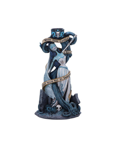 La sposa cadavere - Corpse Bride Candle Holder With This Candle Vow 19 cm