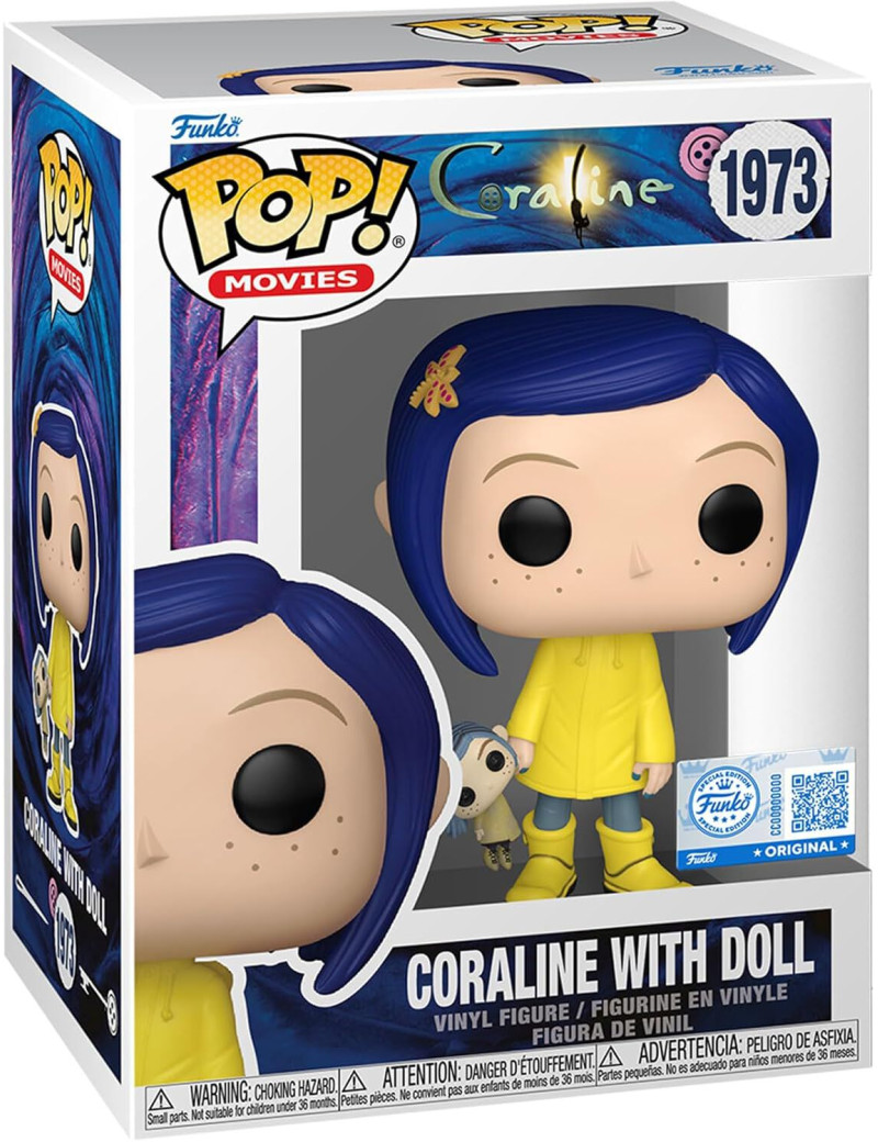 Coraline - Funko Pop! Movies - Coraline With Doll 9 cm - Scatola lievemente ammaccata
