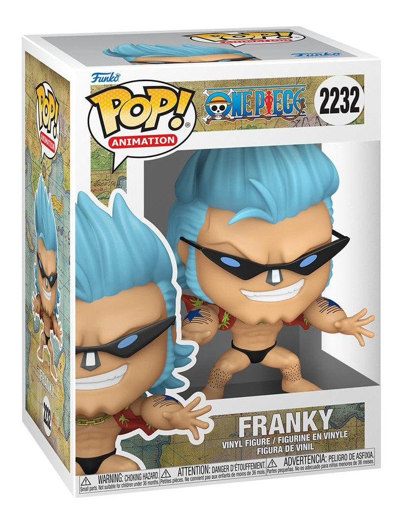 One Piece POP! Animation Vinyl Figure Franky (Refresh) 9 cm - Scatola lievemente ammaccata