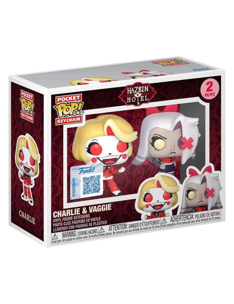Hazbin Hotel POP! Vinyl Keychain 2-Pack Charlie & Vaggie 4 cm
