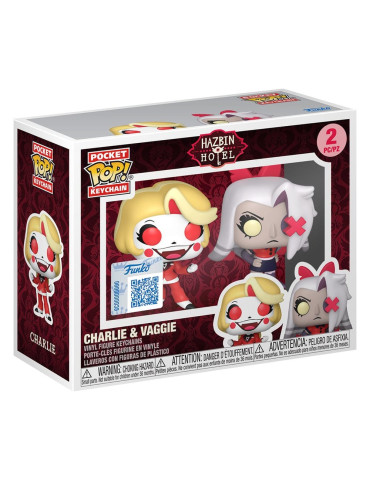 Hazbin Hotel POP! Vinyl Keychain 2-Pack Charlie & Vaggie 4 cm