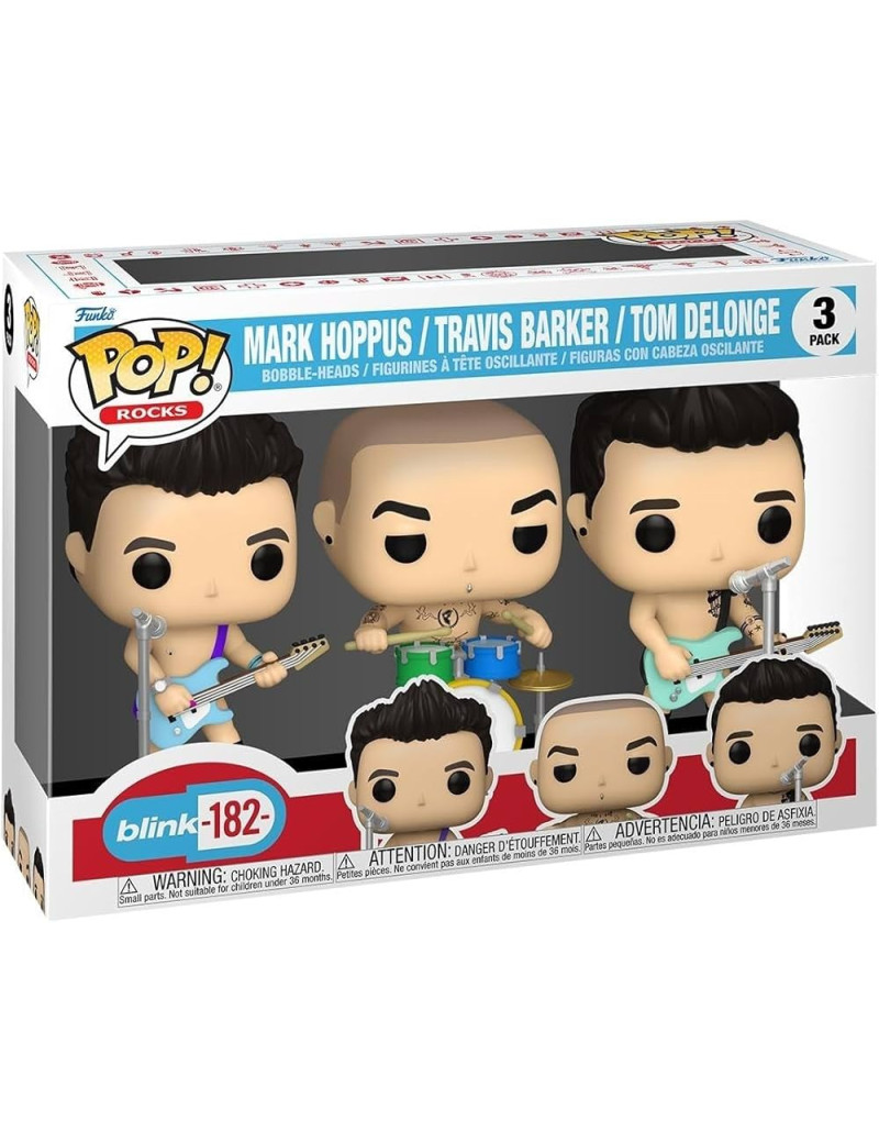 Blink-182 3-Pack Funko POP! Rocks Vinyl Figure 9 cm