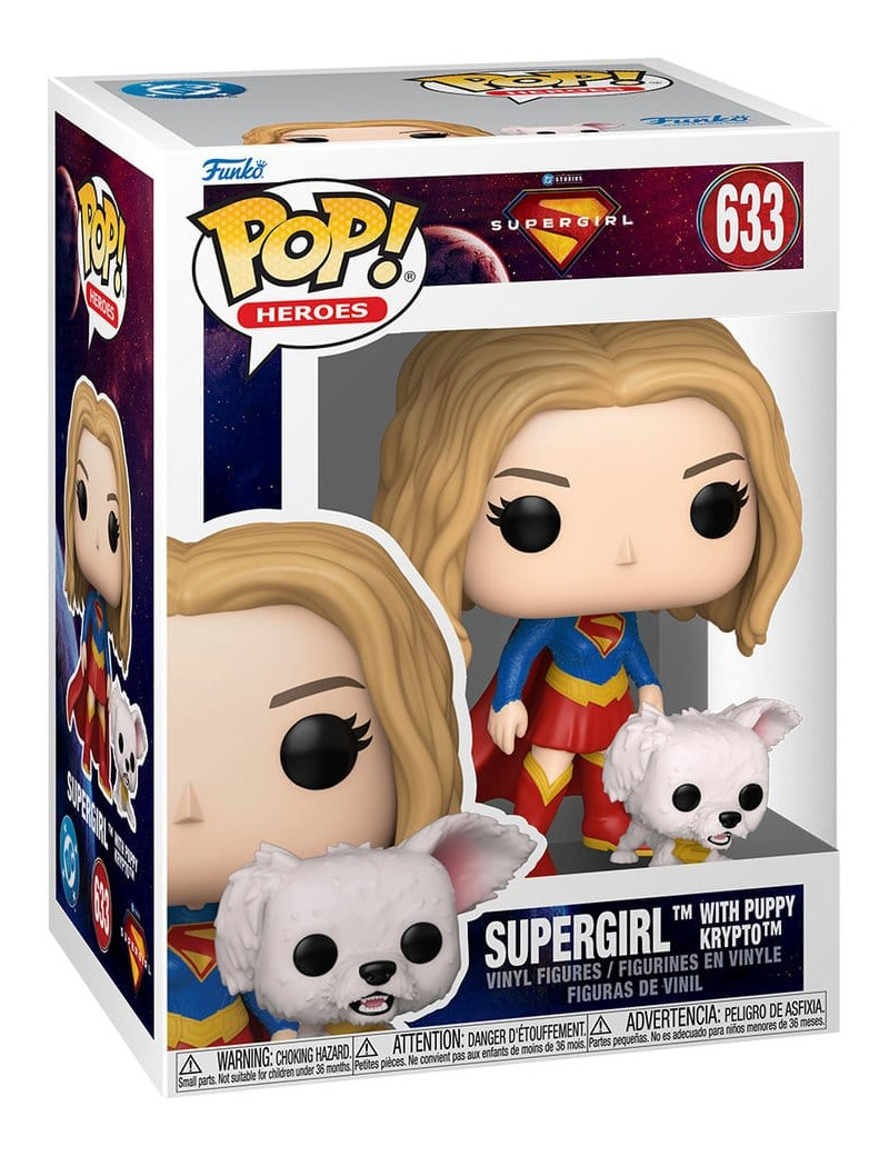 Supergirl (2026) POP! Heroes Vinyl Figure Supergirl with Puppy Krypto 9 cm