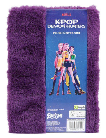KPop Demon Hunters A5 Notebook Huntr/x Plush