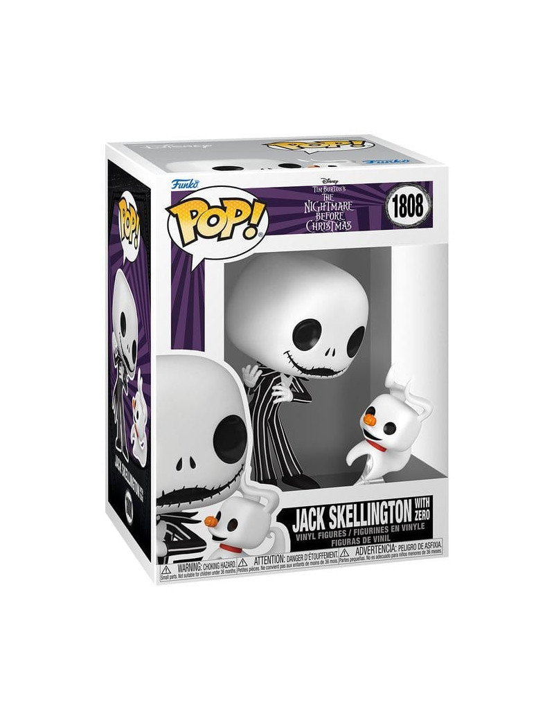 The Nightmare Before Christmas POP! & Buddy Vinyl Figure Jack & Zero 9 cm