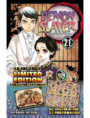 DEMON SLAYER - KIMETSU NO YAIBA 21 CON STICKER