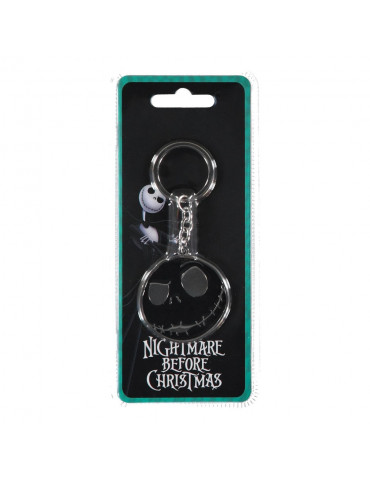 Nightmare Before Christmas Metal Keychain Jack Skellington's Face