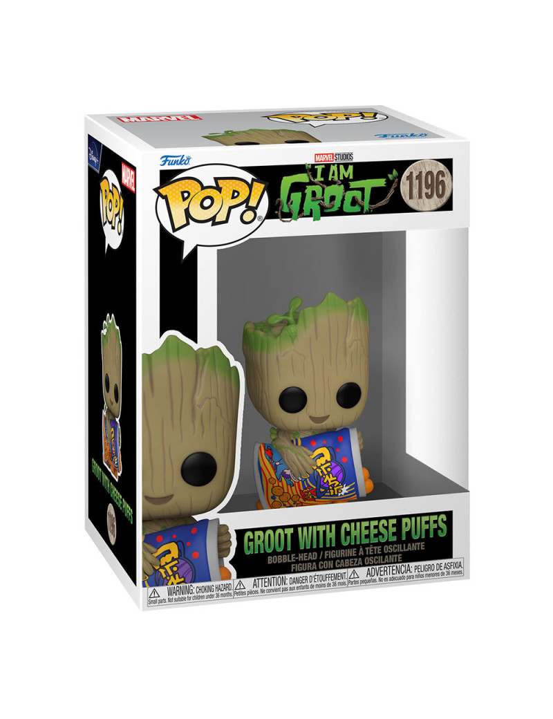 I Am Groot POP! Vinyl Figure Groot w/Cheese Puffs 9 cm