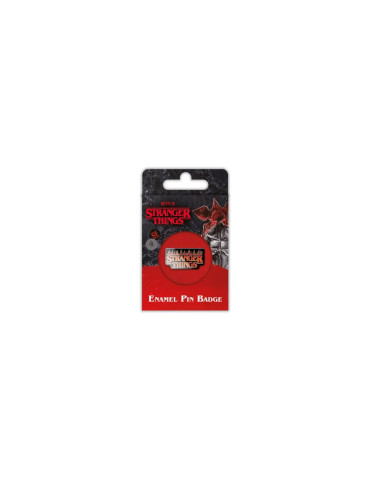 Stranger Things 4 Enamel Pin Badge Fire Logo