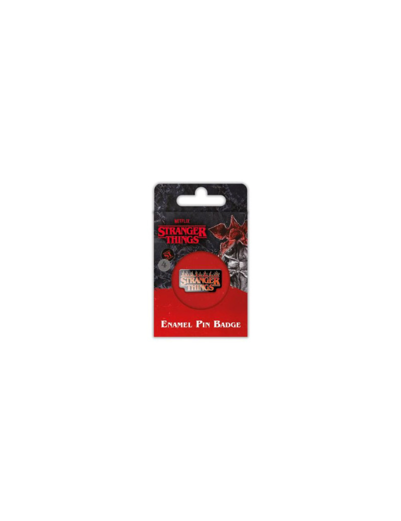 Stranger Things 4 Enamel Pin Badge Fire Logo