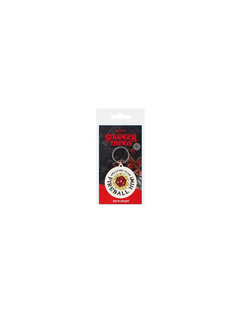 Stranger Things 4 Rubber Keychain Fireball Him 6 cm