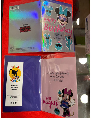 Disney - Biglietto Auguri Compleanno - Minnie
