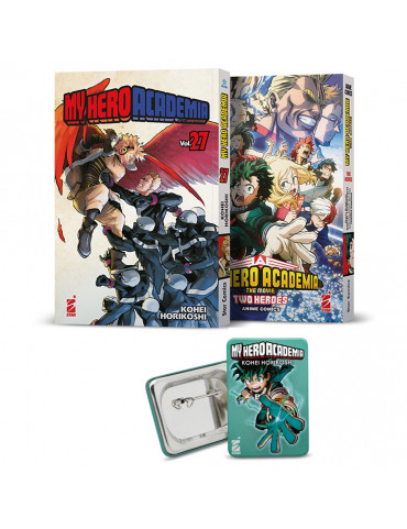 My Hero Academia Pack (27 + Anime Comics + Spilla)
