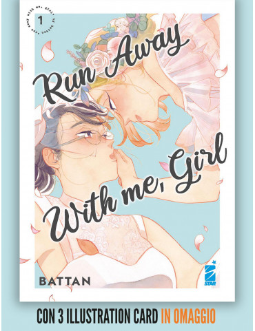 Run Away With me, Girl 1 con 3 illustration card