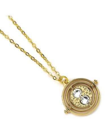 Harry Potter Pendant & Necklace Fixed Time Turner (gold plated)