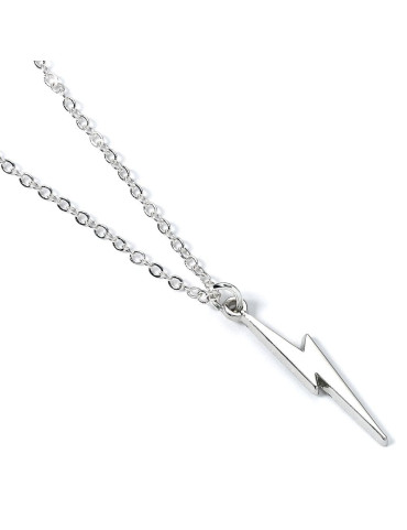 Harry Potter Pendant & Necklace Lightning Bolt (silver plated)