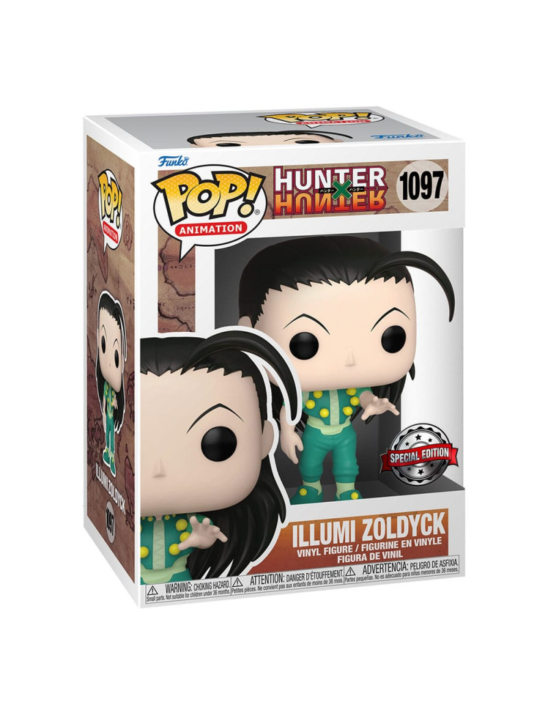 Hunter x Hunter POP! Animation Vinyl Figure Illumi Zoldyck 9 cm - Piccola ammaccatura sulla scatola
