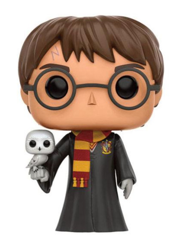 Harry Potter POP! Movies Vinyl Figure Harry with Hedwig 9 cm