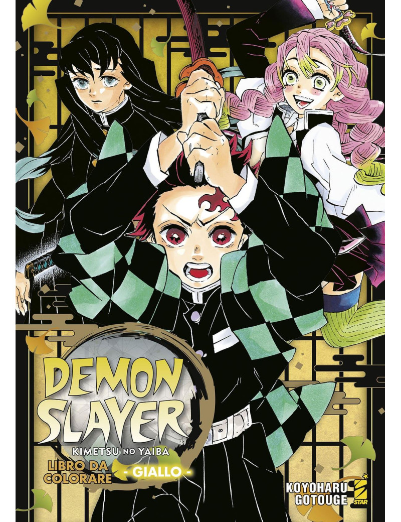 Demon Slayer - Kimetsu no Yaiba Libro da colorare - Giallo