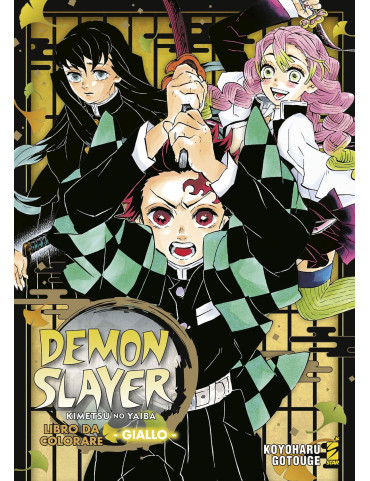 Demon Slayer - Kimetsu no Yaiba Libro da colorare - Giallo
