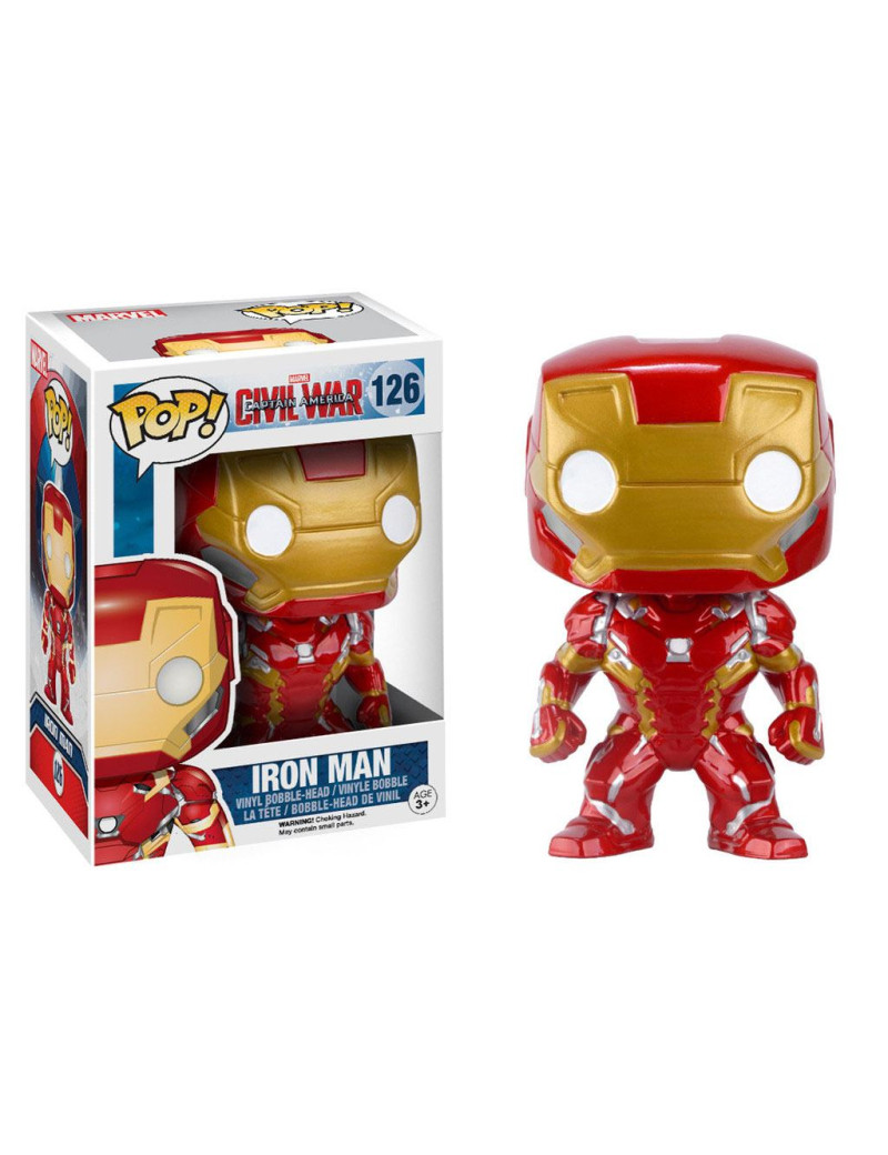 Captain America Civil War POP! Vinyl Bobble-Head Iron Man 10 cm