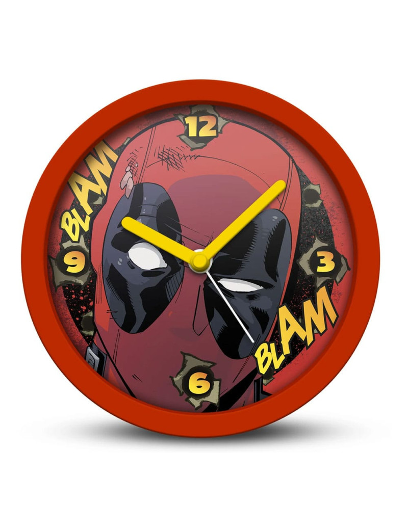 Marvel Desk Clock Deadpool Blam Blam