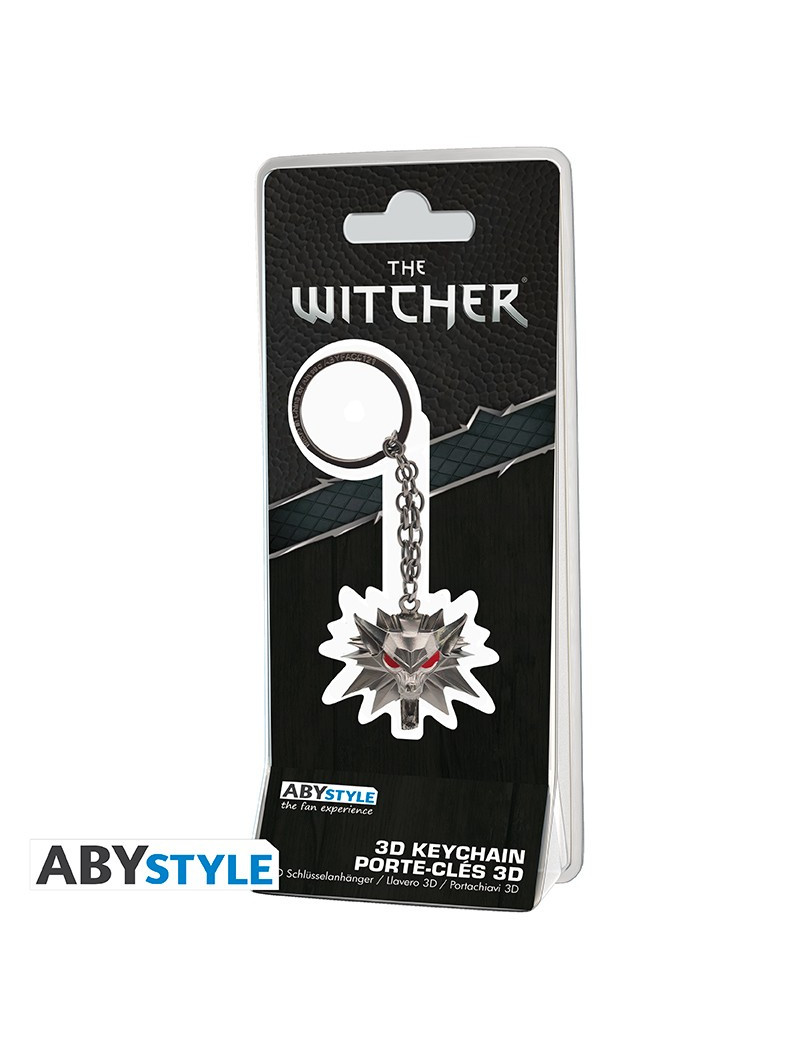 The Witcher - Portachiavi 3D "Emblema della scuola del lupo"