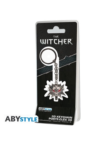 The Witcher - Portachiavi 3D "Emblema della scuola del lupo"