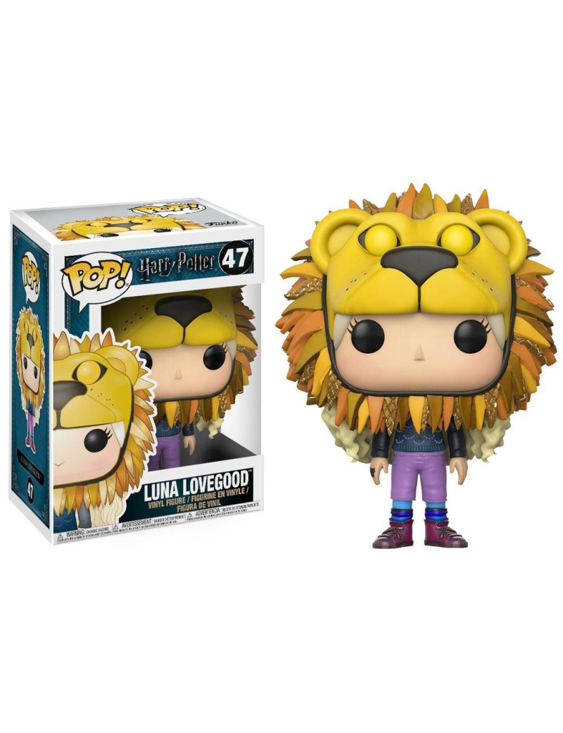 Harry Potter POP! Movies Vinyl Figure Luna Lovegood with Lion Head 9 cm