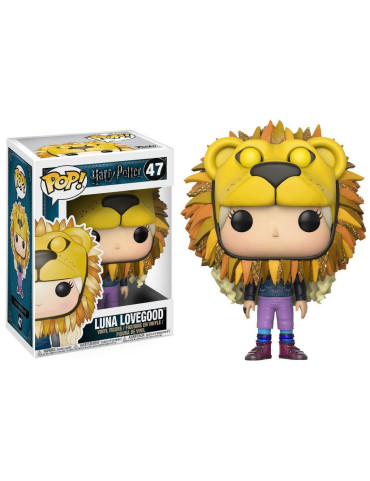 Harry Potter POP! Movies Vinyl Figure Luna Lovegood with Lion Head 9 cm