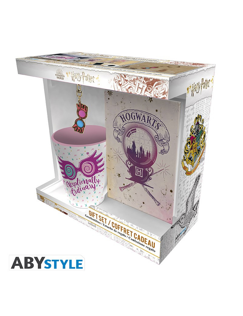 Harry Potter set - Tazza da tè + Portachiavi + Taccuino Luna Lovegood