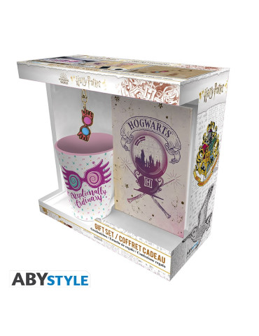 Harry Potter set - Tazza da tè + Portachiavi + Taccuino Luna Lovegood