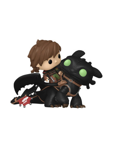 How to Train Your Dragon POP! Rides Deluxe Vinyl Hiccup w/Toothless 9 cm