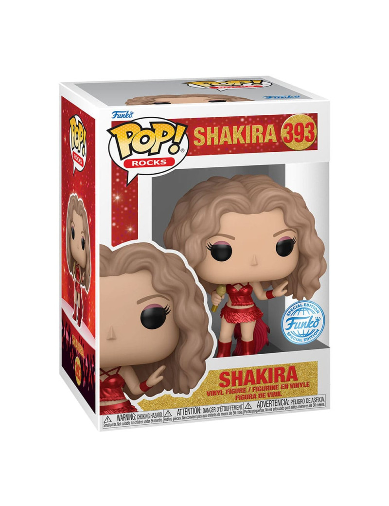 Shakira POP! Rocks Vinyl Figure Shakira (Super Bowl) (Metallic) 9 cm