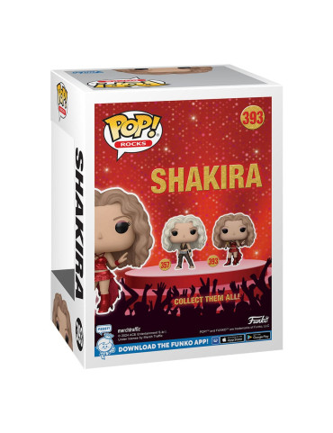 Shakira POP! Rocks Vinyl Figure Shakira (Super Bowl) (Metallic) 9 cm
