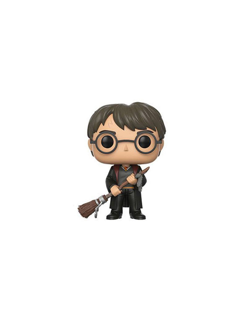 Harry Potter POP! Movies Vinyl Figure Harry with Firebolt & Feather Exclusive 9 cm