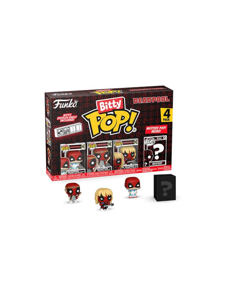 Deadpool Bitty POP! Vinyl Figure 4-Pack Sleepover 2,5 cm