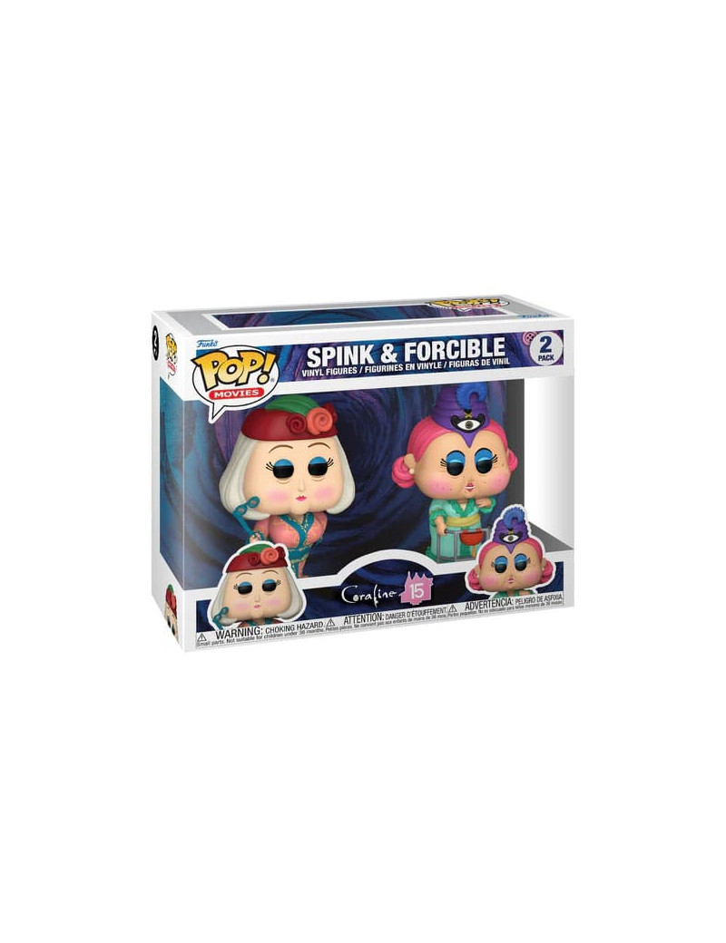 Coraline 15th Anniversary POP! Animation Vinyl Figures 2-Pack Spink&Forcible 9 cm