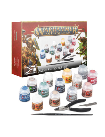 Warhammer Age of Sigmar Paints+Tools Set